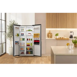 Gorenje NRS917E41BX fekete, No Frost, Side-by-Side, 544 l, hűtőszekrény