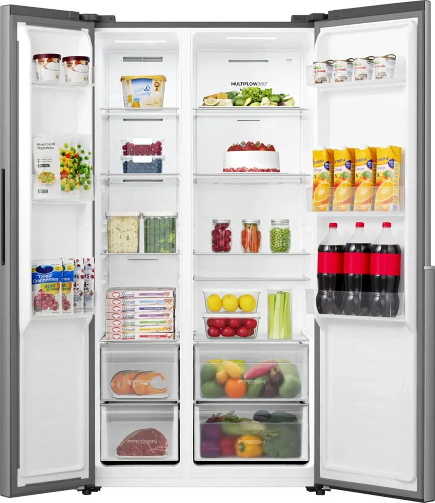 Gorenje NRS917E41X inox, No Frost, Side-by-Side, 544 l, hűtőszekrény