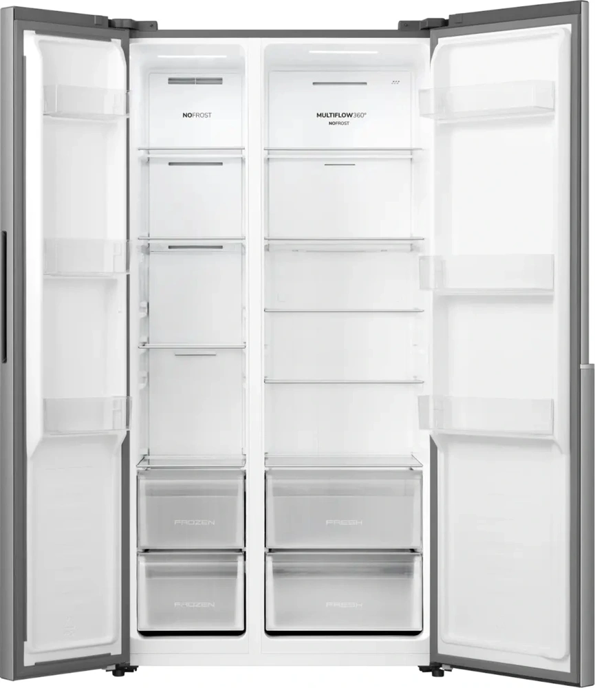 Gorenje NRS917E41X inox, No Frost, Side-by-Side, 544 l, hűtőszekrény