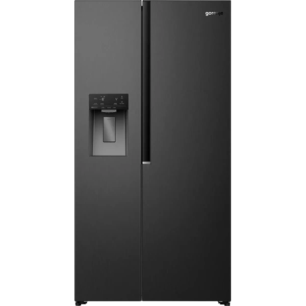 Gorenje NRS917E61BX fekete, No Frost, Side-by-Side, hűtőszekrény