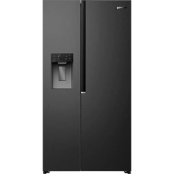 Gorenje NRS917E61BX fekete, No Frost, Side-by-Side, hűtőszekrény