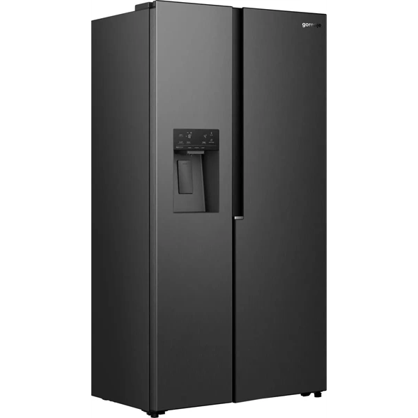 Gorenje NRS917E61BX fekete, No Frost, Side-by-Side, hűtőszekrény