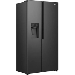 Gorenje NRS917E61BX fekete, No Frost, Side-by-Side, hűtőszekrény