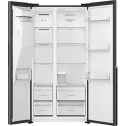 Gorenje NRS917E61BX fekete, No Frost, Side-by-Side, hűtőszekrény