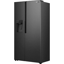 Gorenje NRS917E61BX fekete, No Frost, Side-by-Side, hűtőszekrény