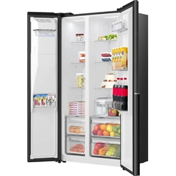 Gorenje NRS917E61BX fekete, No Frost, Side-by-Side, hűtőszekrény