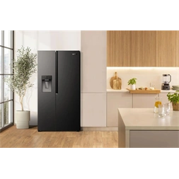 Gorenje NRS917E61BX fekete, No Frost, Side-by-Side, hűtőszekrény