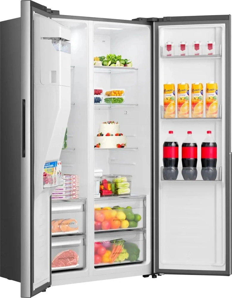 Gorenje NRS917E61X inox, No Frost, Side-by-Side, hűtőszekrény