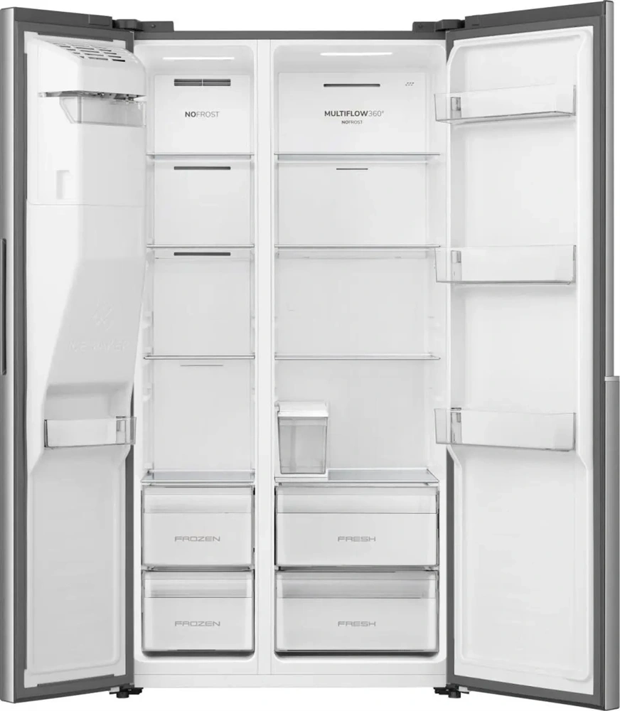 Gorenje NRS917E61X inox, No Frost, Side-by-Side, hűtőszekrény