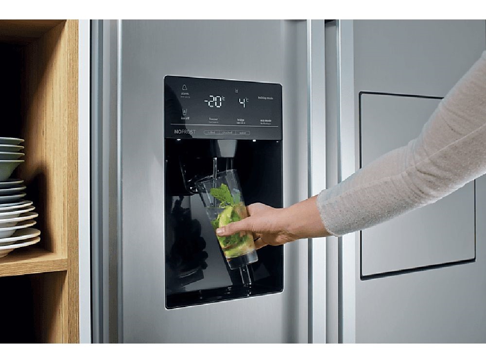 Gorenje NRS9182VX inox, Side-by-Side, Hűtő:371L, Fagyasztó:191L, hűtőszekrény