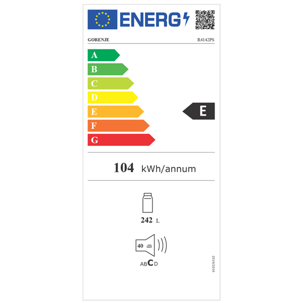 Gorenje R4142PS egyajtós hűtőszekrény