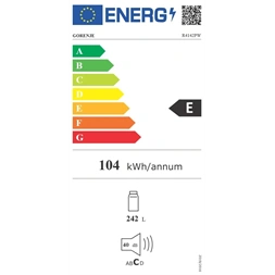 Gorenje R4142PW fehér, egyajtós, Hűtő:242L, hűtőszekrény (Újszerű)