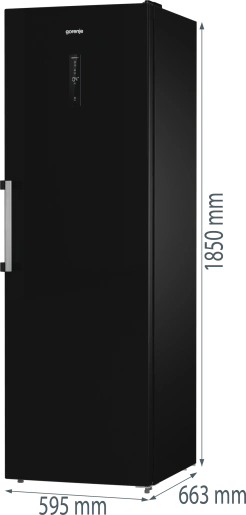 Gorenje R619EABK6 fekete, egyajtós, Hűtő:398L, hűtőszekrény