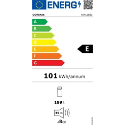 Gorenje RI412EE1 fehér, beépíthető, Hűtő:199L, hűtőszekrény