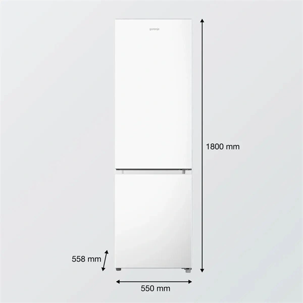 Gorenje RK418DPW4I fehér, alulfagyasztós, kombinált hűtőszekrény
