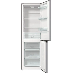 Gorenje RK6192ES4 fémszürke, alulfagyasztós, Hűtő:208L, Fagyasztó:112L, hűtőszekrény (Használt - B)