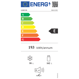 Gorenje RKI415EP1 beépíthető alulfagyasztós hűtőszekrény