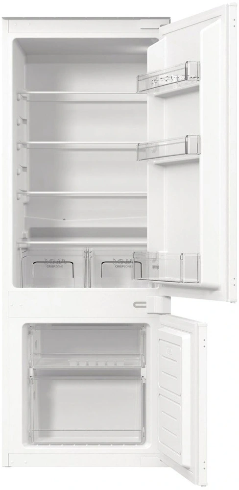 Gorenje RKI514E21 beépíthető, alulfagyasztós, Hűtő:160L, Fagyasztó:48L, hűtőszekrény