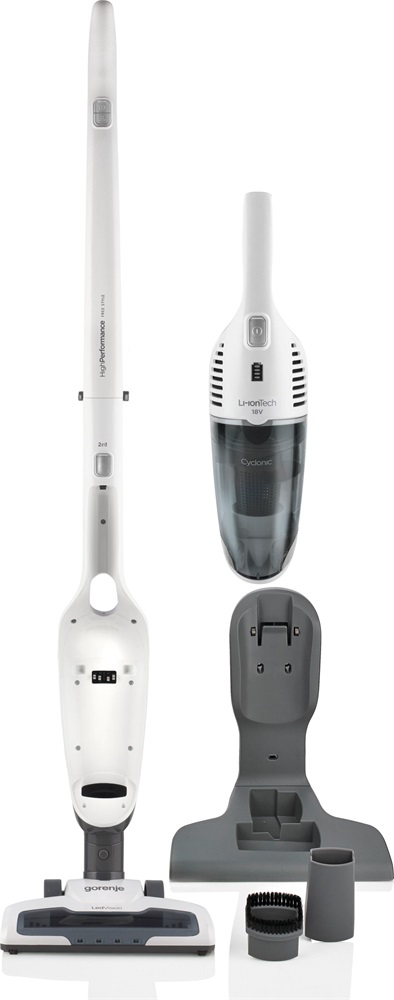 Gorenje SVC180FW 2 az 1-ben akkumulátoros fehér álló porszívó (Újszerű)