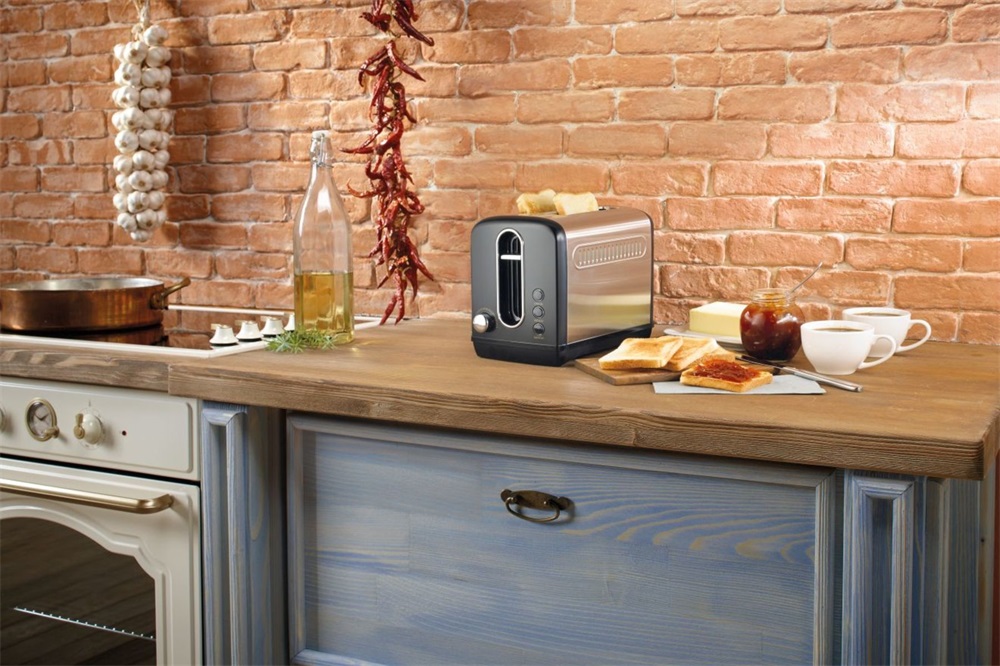 Gorenje T1100CLBK Classico inox-fekete 2 szeletes kenyérpirító