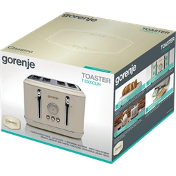 Gorenje T2300CLIN bézs 4 szeletes retro kenyérpirító