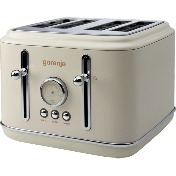 Gorenje T2300CLIN bézs 4 szeletes retro kenyérpirító