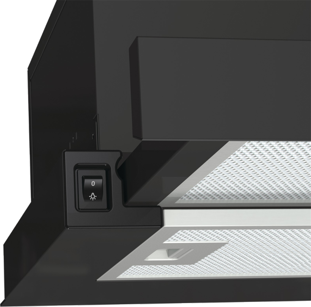 Gorenje TH60E3B fekete, szabadonálló, hagyományos, méret:60 cm, teleszkópos, zajszint:67 dB, páraelszívó