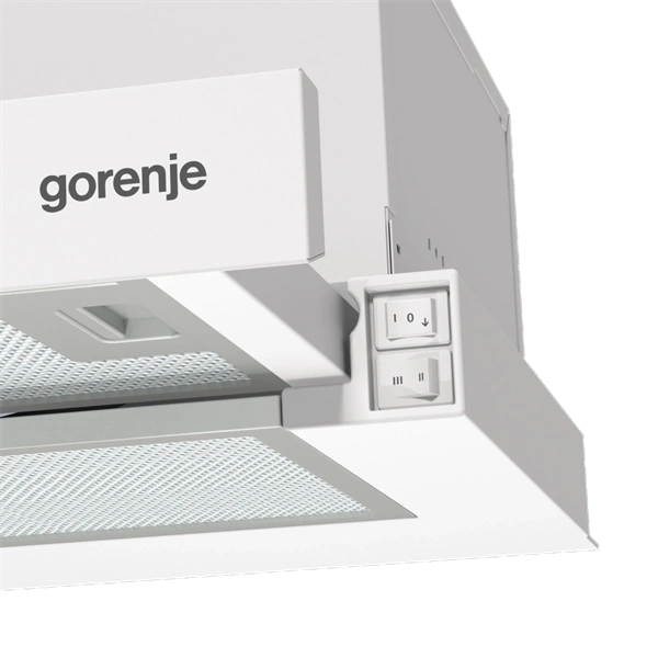 Gorenje TH60E3W fehér, kihúzható, méret:60cm, teleszkópos, páraelszívó