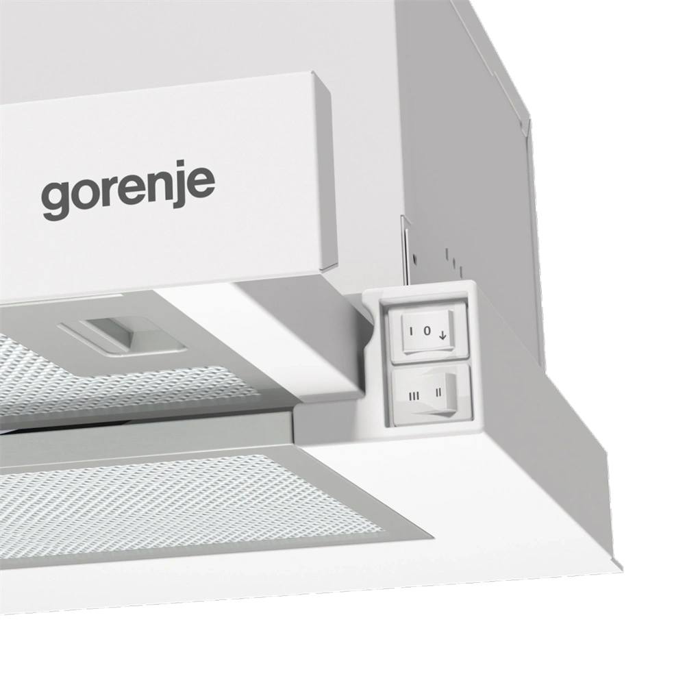 Gorenje TH60E3W fehér, kihúzható, méret:60cm, teleszkópos, páraelszívó