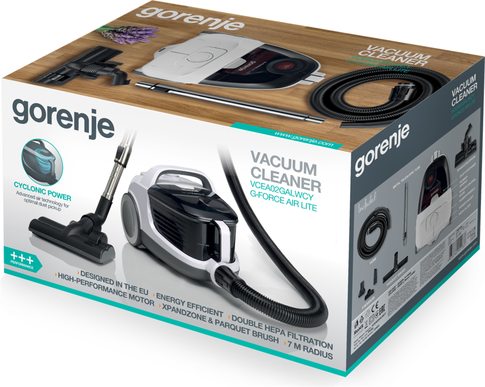 Gorenje VCEA02GALWCY fehér porzsák nélküli porszívó