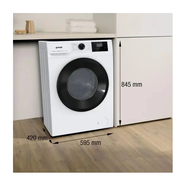 Gorenje W3NGPI61SAS fehér, elöltöltős, keskeny, max. 1000ford., 6kg mosógép