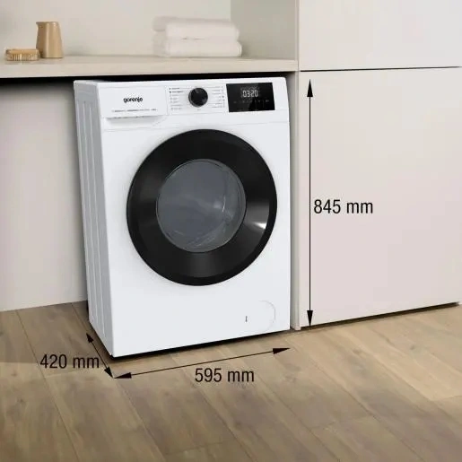 Gorenje W3NGPI61SAS fehér, elöltöltős, keskeny, max. 1000ford., 6kg mosógép