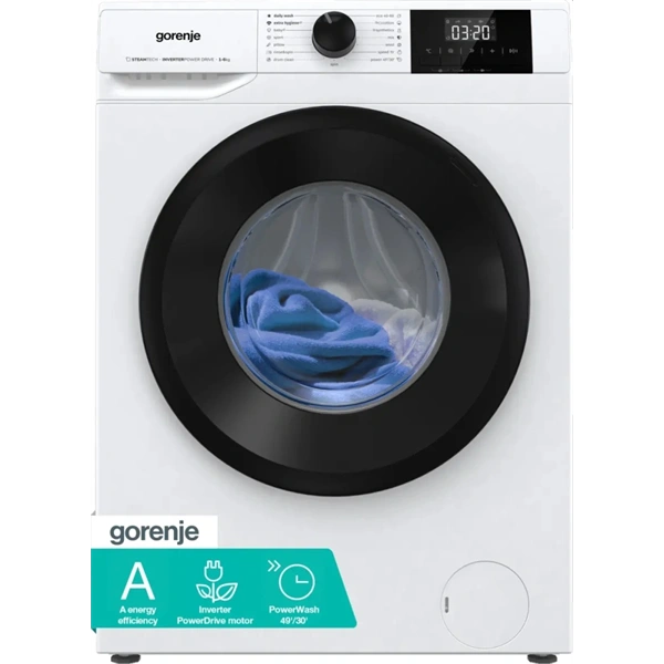 Gorenje W3NGPI61SAS fehér, elöltöltős, keskeny, max. 1000ford., 6kg mosógép
