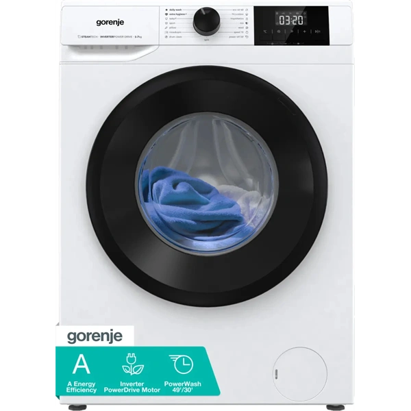 Gorenje W3NGPI72SAS fehér, elöltöltős, 7 kg, 1200 ford./perc, mosógép