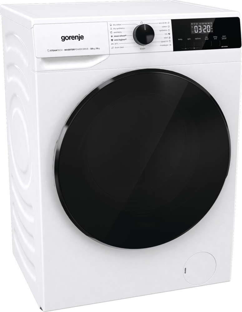 Gorenje WD2A164ADS fehér, elöltöltős, max.1400ford., 10 kg/6 kg, mosó-szárítógép