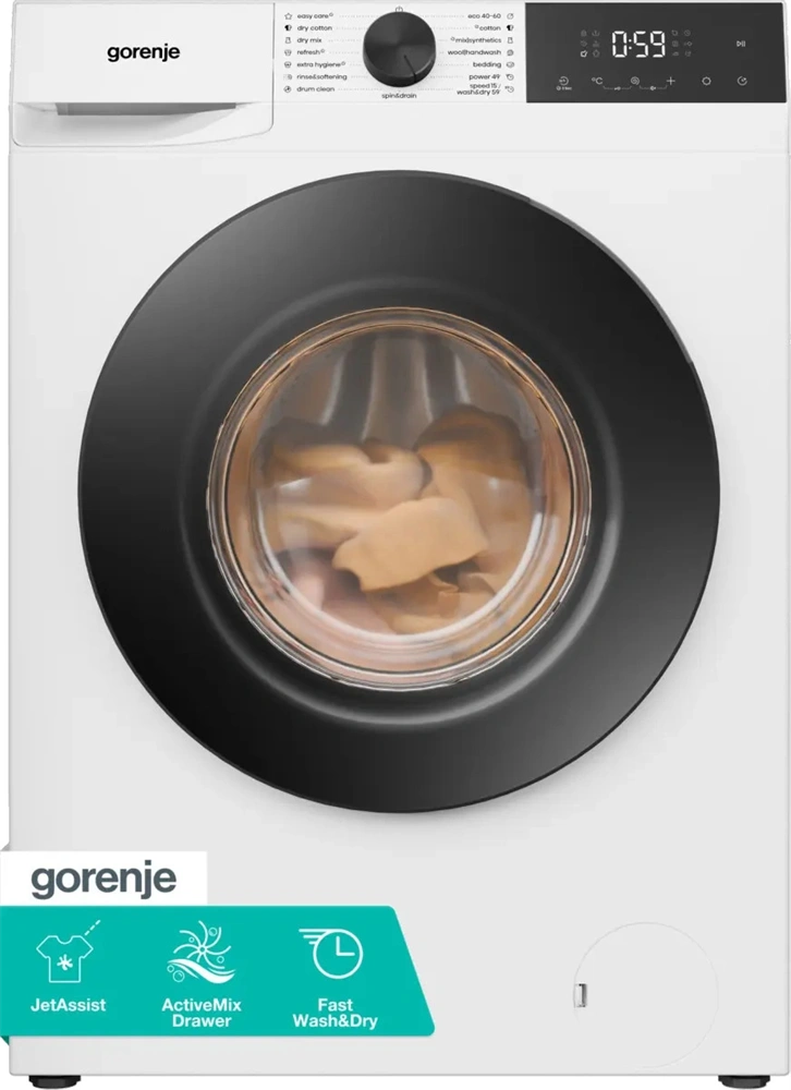 Gorenje WDG2PS954A1D2 fehér, elöltöltős, 9 kg/5 kg, 1400 ford./perc, mosó-szárítógép