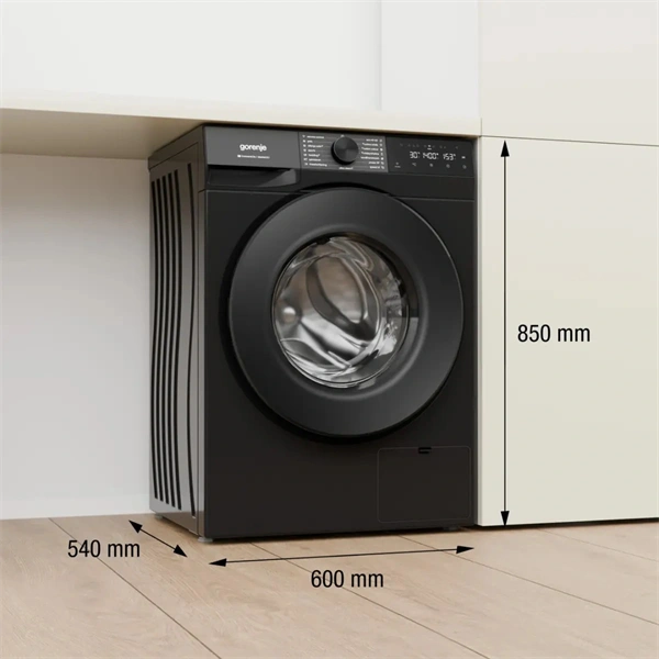 Gorenje WG484A31B fekete, elöltöltős, 8 kg, 1400 ford./perc, mosógép
