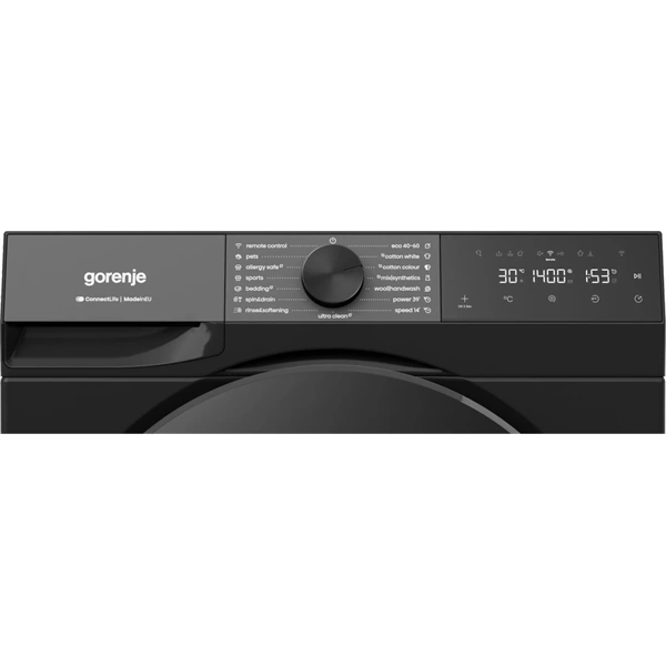 Gorenje WG484A31B fekete, elöltöltős, 8 kg, 1400 ford./perc, mosógép