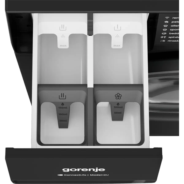 Gorenje WG484A31B fekete, elöltöltős, 8 kg, 1400 ford./perc, mosógép