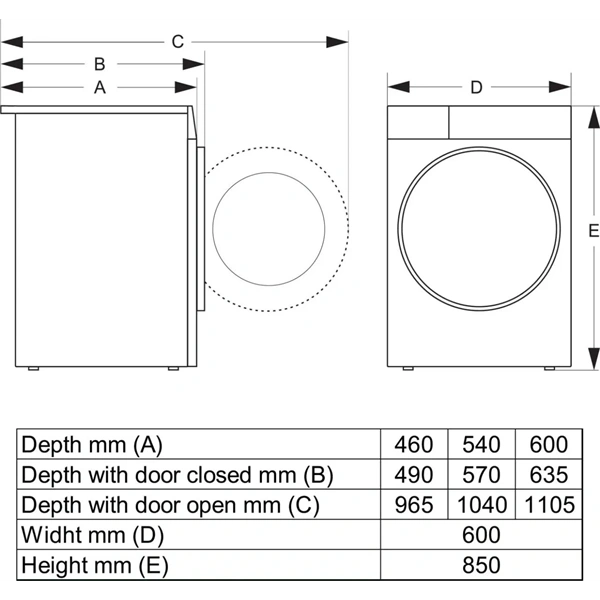 Gorenje WG494A11 fehér, elöltöltős, 9 kg, 1400 ford./perc, WiFi, mosógép