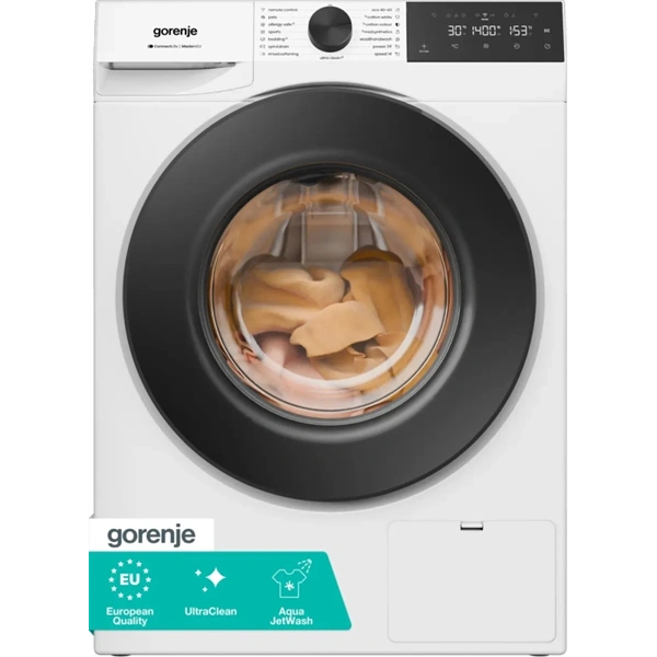 Gorenje WG4S84A2 fehér, elöltöltős, keskeny, max. 1400ford., 8kg mosógép