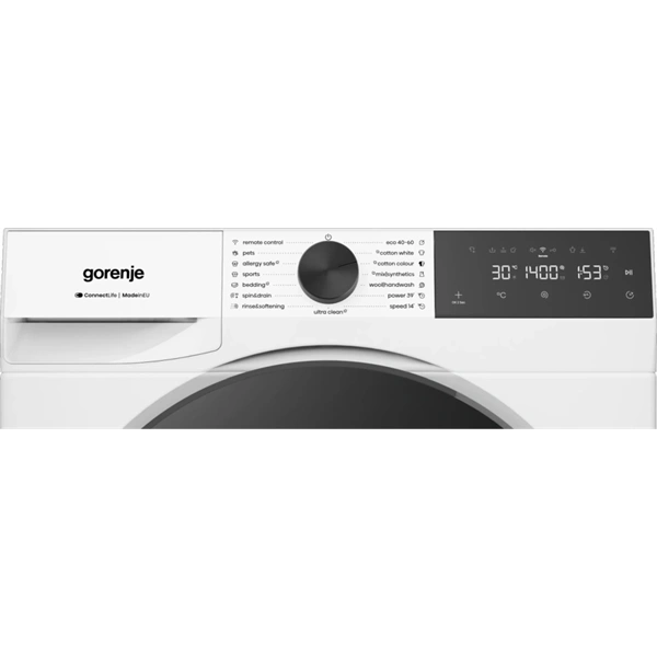 Gorenje WG4S84A2 fehér, elöltöltős, keskeny, max. 1400ford., 8kg mosógép