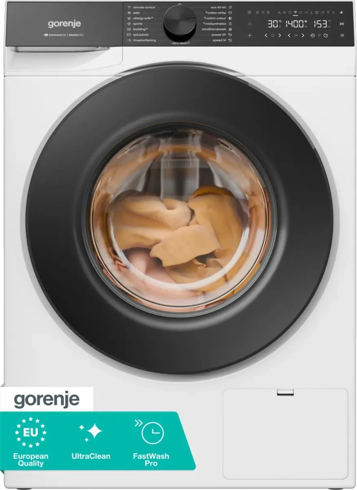 Gorenje WG614A4P1 fehér, elöltöltős, 10 kg, 1400 ford./perc, mosógép