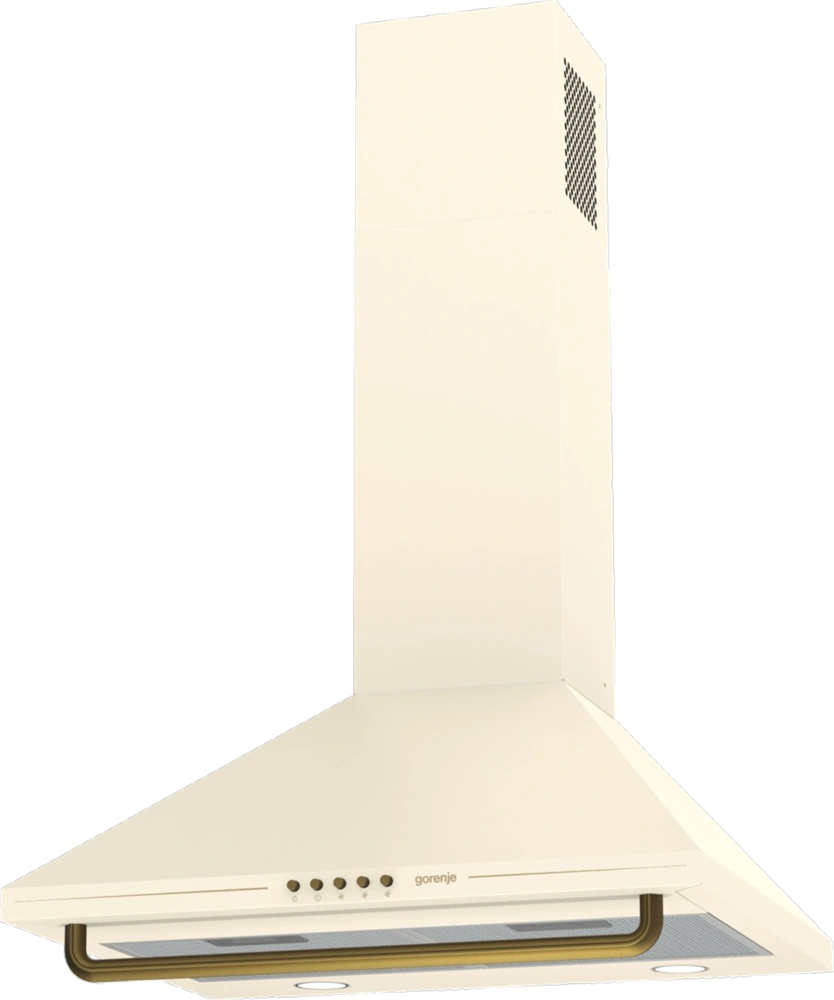 Gorenje WHC63CLI elefántcsontszín, fali, méret:60cm, zajszint:70dB, páraelszívó