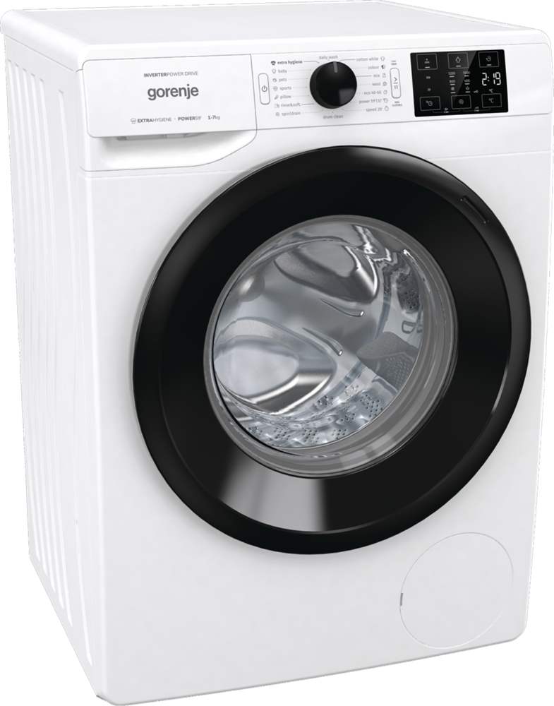 Gorenje WNEI72B fehér, elöltöltős, max.1200ford., 7 kg, mosógép (Újszerű)