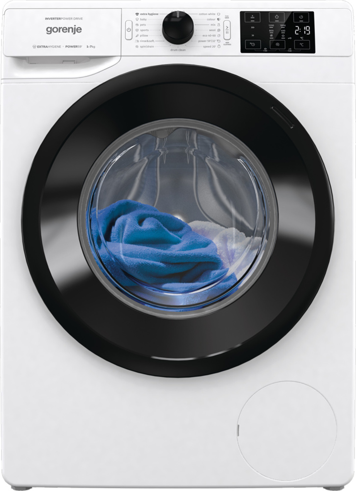 Gorenje WNEI72B fehér, elöltöltős, max.1200ford., 7 kg, mosógép (Újszerű)