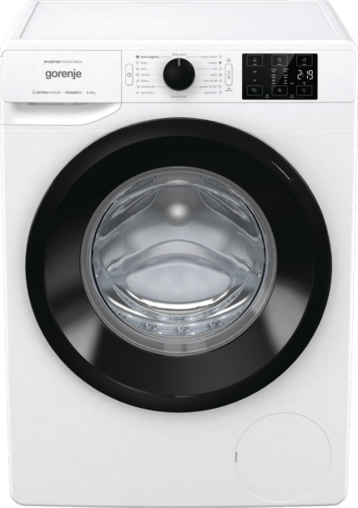 Gorenje WNEI72B fehér, elöltöltős, max.1200ford., 7 kg, mosógép (Újszerű)