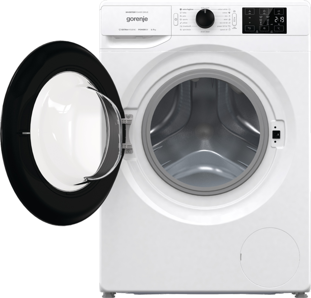 Gorenje WNEI72B fehér, elöltöltős, max.1200ford., 7 kg, mosógép (Újszerű)