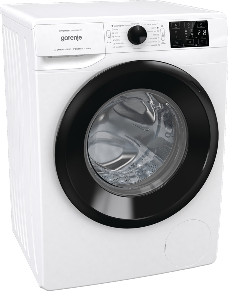 Gorenje WNEI82B fehér, elöltöltős, max.1200ford., 8 kg, mosógép