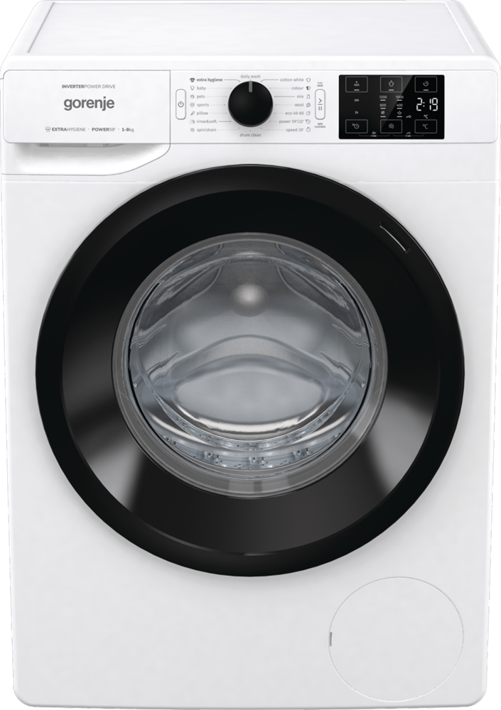 Gorenje WNEI82B fehér, elöltöltős, max.1200ford., 8 kg, mosógép